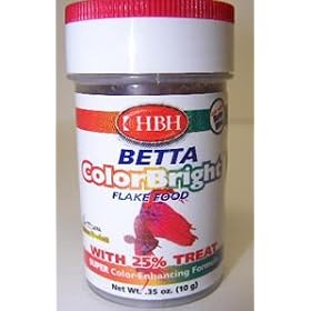 HBH Betta ColorBright Flake Food, 0.35 oz. by HBH