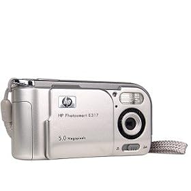 HP PhotoSmart E317   Digital camera   5.0 Mpix   supported memory MMC  SD