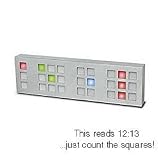 Tix LED Clock, Silver