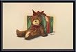 Art Poster Metal Framed Print - Tired Teddy - Artist: Jay Throckmorton- Poster Size: 18 X 14