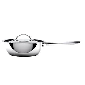 Hahn Non Stick Chef/ Stir Fry Pan & Lid, 24 cm