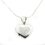Sterling Silver Heart Locket with 18 Chain