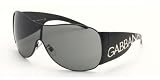 DOLCE & GABBANA D&G DG 2005 01 87 BLACK METAL SUNGLASSES by