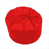 Jumbo Cotton Twill Bean Bag with Liner in Red