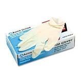 Latex Gloves, Medium, Box Of 100