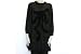 SONIA by Sonia Rykiel Women's Black Ribbon Wrap Pattern with Zip Back Dress