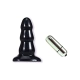 Doc Johnson Triple Ripple Butt Plug Black Large Adult Sex Toy Kit