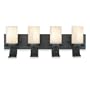 Royce Lighting RV8230/4-19 Four-Light Vanity Espresso with Alabaster Globes