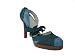 CHRISTIAN LOUBOUTIN Suede Grosgrain Wrap Shoe in Blue