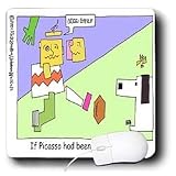 Londons Times Famous People Places Books Cartoons - PICASSO S PEANUTS - Mouse Pads