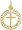 Cross Charm, Gold Plated Silver