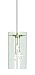 Stars Contemporary Halogen Single Pendant Chrome And Glass Shade With Inner Glass Stars 3X20 Watt Lamps