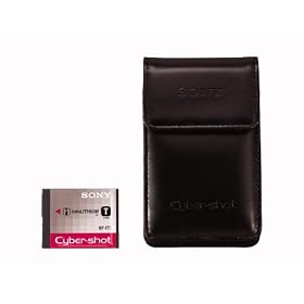 Sony ACC-CFT, Accessory Kit for the Cyber-shot DSCL1, T1, T3, and T5 Digital Cameras, with Battery and Leather Case.