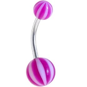 BELLY - Violet BEACH BALL Banana Belly Ring by 