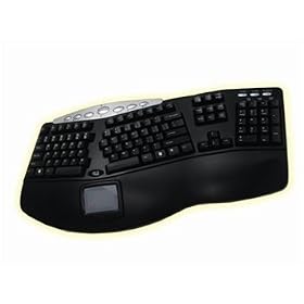 Tru-Form Pro-Contoured Keyboard with Touchpad & Hot Keys