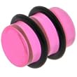 3/8 Inches Gauge Pink Uv Plug