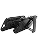 Phonelicious For LG OPTIMUS L70 Xtreme Heavy Duty Hybrid Armor Dual Layer Kickstand Belt Holster Combo Rugged Case Tuff + LCD Screen Phone Protector Combo & Phonelicious Pen Stylus (Full Black Extreme)