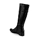 REFRESH ALTO-03 Women's Low Heel Side Zip Knee High Simple Comfort Riding Boot