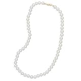 18 Inch 14k Yellow Gold 5.5-6mm Freshwater Pearl Necklace