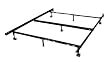 Heavy Duty 7-Leg Adjustable Metal Bed Frame with Center Support and Rug Rollers - (Queen, Full XL, Full, Twin XL, Twin)