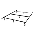 Heavy Duty 7-Leg Adjustable Metal Bed Frame with Center Support and Rug Rollers - (Queen, Full XL, Full, Twin XL, Twin)