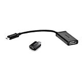 Samsung Micro USB to HDMI 1080P HDTV Adapter Cable with 5 Pin to 11 Pin Micro-USB adapter for Samsung Galaxy S3, Note 2 and MHL-enabled Smartphones and Tablets