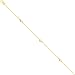 14K Tri Color Gold Heart Fancy Link Bracelet 7.25