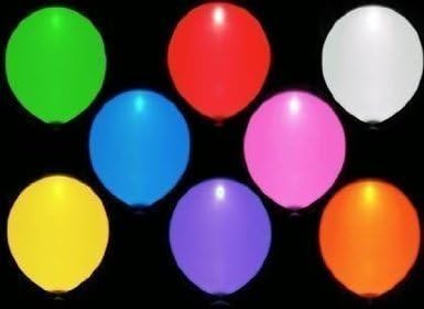 Enjoyebuy Funning Led Light up Balloons Colorful Party Pack (50pcs)