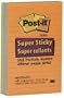 3M 660 4x6" Neon 3/pk Supersticky Lined Notepad