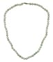 14k Yellow Gold Filled 6mm Jadeite Necklace, 18"