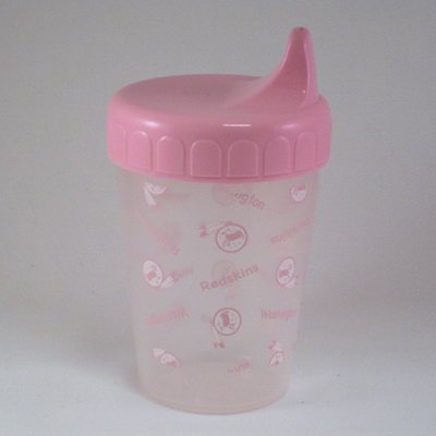 WASHINGTON REDSKINS NO SPILL PROOF CUP 8OZ PINK