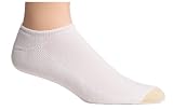  : Gold Toe Men's Cotton Liner Big and Tall Athletic Sock, White, 3-Pack - fits shoe size 12-16