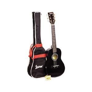 Lauren 30'' Steel String Acoustic Guitar Package - Metallic Black - (Blowout Sale - Limited Time!)
