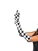 Leg Avenue Women's Satin Harlequin Elbow Length Gloves