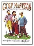 TIN SIGN NOSTALGIC ~ THREE STOOGES GOLF MASTERS * BOGIES INTO BOIDIES