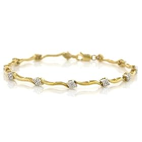 0.50ctw. 14K Gold Fancy Diamond Bracelet - 7 by Netaya