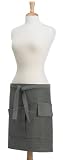 Domestique Brushed Denim Garden Apron, Green