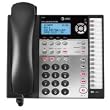 AT&T 1080 Corded Phone, Black/Silver, 1 Handset
