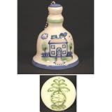 Bell Large, Green Gourmet Pineapple Pattern