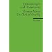 Erl�uterungen und Dokumente zu Thomas Mann: Der Tod in Venedig