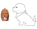 Bichon Frise Whine Treat Jar