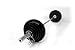 210 Pound Olympic Weight Set with Olympic Bar - Spring Collars - Black Weight Plates