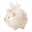 MUDPIE LITTLE GIRLS PINK PRINCESS PORCELAIN PIGGY BANK