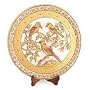 Marble plate, 'Golden Birds'
