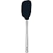 Tovolo Flex-Core Stainless Steel Handled Spoonula Spatula Spoon, Ergonomic Grip, Dishwasher Safe, Charcoal