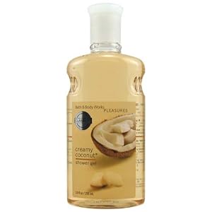 Bath and Body Works Classics Creamy Coconut Pleasures Collection Shower Gel 10 oz by Bath & Body Works