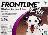 Frontline Plus For Dogs 45-88 lbs. - Purple, 3 Pack