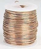 Bare Copper Wire for general lab use; Comes in 454g spools; 1 lb. ; 16 AWG