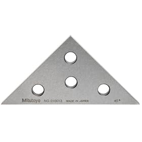Mitutoyo 010013 Angle Blocks Set, +/- 40 sec Accuracy, 45/45/90 Degree Angles