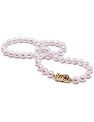 9.5x10mm A Quality pearl Japanese Akoya cultured pearl necklace 18"